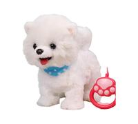Cucciolo interattivo parlante e canterino con coda che scodinzola e lingua che si lecca, perfetto per i bambini (White, 28cm)