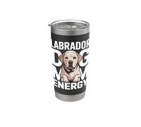 Cucciolo Labrador Dog Mom Energy Cute Retriever Bicchiere termico in acciaio inox doppia parete