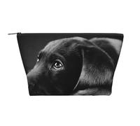 Cucciolo Labrador Nero Art, Borsa da toilette Borsa per trucco Borsa per cosmetici Borsa da toilette da viaggio portatile