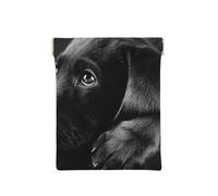 Cucciolo Labrador Nero Art, Spremere il portafoglio superiore da donna Borsa portaoggetti Piccola portamonete Portamonete
