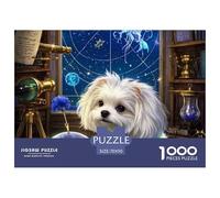 cucciolo malteseJigsaw Puzzles for Adults 1000 Piece Age 12+ for Adults Educational Games Home Beautiful Decoration for Aduits Kids70x50cm/1000pcs