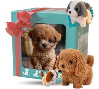 Cucciolo robot che si comporta come un vero, cane robot Realistico, Cani di peluche interattivi per adulti D