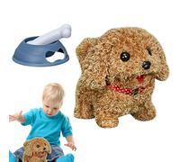 Cucciolo robot, giocattolo robot per cani | Cucciolo robot camminatore elettronico peluche con osso,Giocattolo interattivo del cucciolo di peluche a piedi, giocattoli di peluche per i bambini