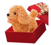 Cucciolo Robot Realistico,Figure Di Giocattolo Interattivo Cane Peluche Che Cammina, Abbaiando E Con La Coda Che Scodinzola,Cucciolo di Peluche Giocattolo Elettronico - Per Casa, Viaggio, Asilo ,