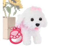 Cucciolo Robotico - Cane di Peluche Animali Imbottiti,Cucciolo Cammina e Abbaia per Bambini | per Ragazzi Ragazze Giovani Casa Viaggio Camera da Soggiorno Interno Aula Giardino Compleanno Vacanza