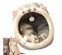 Cucciolo Semichiuso Cucciolo Casetta per Gattini Per Interno Gattino Con Giocattolo Appeso E Pad di Cotone Morbido, Non Pilling Facile Da Pulire Decorativa Semichiusa Cuccia Pet