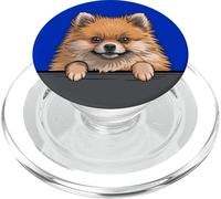 Cucciolo tascabile divertente della Pomerania, amante dei cani PopSockets PopGrip per MagSafe