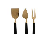 CUCHILLO SET 3 INOX RESINA 3,9X1X17,5 QUESO DORADO