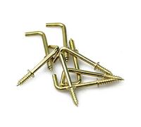 Cucile Da 25mm A L Di Ottone L Gancio Per Creare Spazio Extra In Cucina, Bagno E Ufficio - Pacchetto Di 32