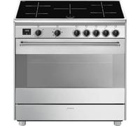 Smeg Concert BG91IX2 cucina Cucina freestanding Elettrico Piano cottura a induzione Acciaio inox