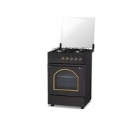 Cucina 60cm con 4 Fuochi e Forno Elettrico 1900W - Classica e Potente