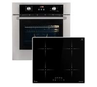 Cucina: 60cm Forno da incasso BO8810SS + 59cm Piano Cottura Induzione IH85900ED | Griglia | Aria calda | Cassetti telescopici | Timer automatico | SET8810IH859ED