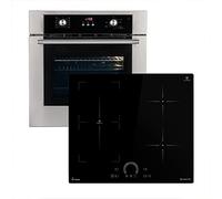 Cucina: 60cm Forno da incasso BO8810SS + 60cm Piano Cottura Induzione IH85901FZ | Aria calda | Cassetti telescopici | Timer automatico | 2 volte Vetri per l'isolamento termico | SET8810IH592FZ