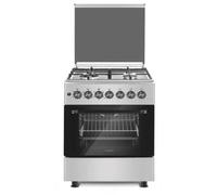 CUCINA 60X60 4 FUOCHI ACC. ELET FORNO A GAS VENTILATO INOX GRIGLIE GHISA