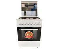 CUCINA 60X60 LAREL 4 FUOCHI ACC. ELET FORNO ELETTRICO VENTILATO BIANCA GRIGLIE GHISA