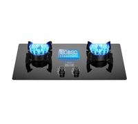 Cucina A Gas 2 Bruciatori, 5,2 KW, 10 Cavità, Timer Fuoco Alto (indipendente Su Due Lati), Portapentole In Ghisa, Con Protezione Antispegnimento(NG)