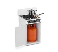 Cucina a Gas 4 Fuochi con Vano Portabombola - Per Interni ed Esterni