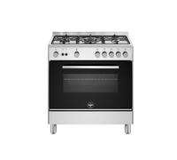 Cucina a gas con forno Gas 5 Fuochi, 80cm, colore Inox LA GERMANIA FTR855GXV [EEK: A]