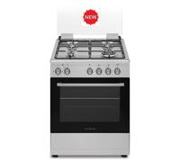 CUCINA A GAS 60x60 INOX FORNO GAS GRILL ELET.LUCE ACCENS. SCHAUB LORENZ SS631GEX [EEK: A]
