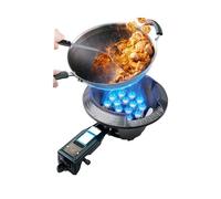 Cucina A Gas A 1 Fuoco, Cucina Da Banco Da 9-18 KW, Piano Cottura A Gas Da Tavolo Commerciale A Risparmio Energetico, Con Protezione Antispegnimento(NG,18 nozzles)