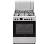 Cucina a gas CONTINENTAL EDISON CECG60FCS1 - 4 fuochi - L59,8 x P61 x H83cm - Argento - Nouvo
