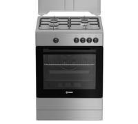 Cucina A Gas I6GGKMS 60 Cm, 4 Fuochi, Forno A Gas, 64 Litri, Click&Clean, Steam&Clean, Timer, Colore Acciaio Inox, Classe Energetica A+