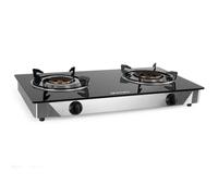 FO 2720 Nero, Acciaio inossidabile Superficie piana Gas 2 Fornello (i)