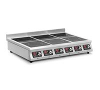 Cucina a induzione 6 x 28 cm 400 V con timer Royal Catering