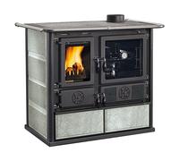 CUCINA A LEGNA 'ROSA 5.0 VST' 8,8 kW - colore petra naturale