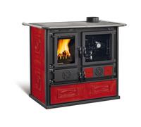 Cucina a legna Rosa 5.0 VST ceramica colore liberty bordeaux - La Nordica Extraflame