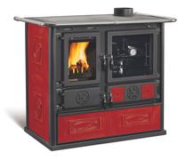 Cucina a Legna Rosa 5.0 VST in Ceramica Liberty Bordeaux La Nordica Extraflame C