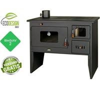 Cucina a legna Stufa gambe Forno Prity 2P50 camino sinistro 16 kW