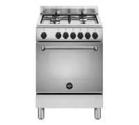 La Germania AMN664EXV/24 - Cucina a gas, n° 4 fuochi, 60x60 cm, Inox