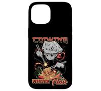 Cucina Anime Flair Chibi Chef Noodle Toss Meme Custodia per iPhone 15