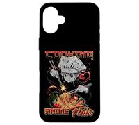 Cucina Anime Flair Chibi Chef Noodle Toss Meme Custodia per iPhone 16 Plus