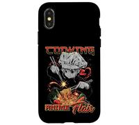 Cucina Anime Flair Chibi Chef Noodle Toss Meme Custodia per iPhone X/XS