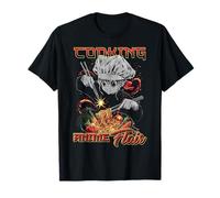 Cucina Anime Flair Chibi Chef Noodle Toss Meme Maglietta