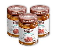 Cucina Antica - Cipolline all'Aceto Balsamico di Modena IGP - 3 Vasetti da 260 g