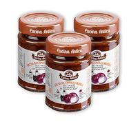 Cucina Antica - Salsa di Cipolla Rossa all'Aceto Balsamico di Modena IGP - 3 Vasetti da 190 g