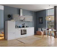 Cucina attrezzata cucinino Bianco Calcestruzzo Malia 270 CM