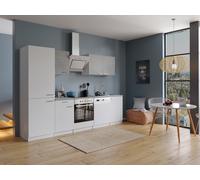 Cucina attrezzata cucinino Bianco Calcestruzzo Malia 280 CM
