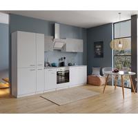 Cucina attrezzata cucinino Bianco Calcestruzzo Malia 300 CM