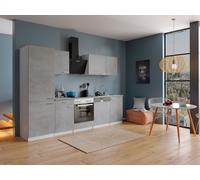 Cucina attrezzata cucinino Bianco Cemento Malia 280 CM