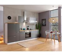 Cucina attrezzata cucinino Bianco Grau Malia 300 CM