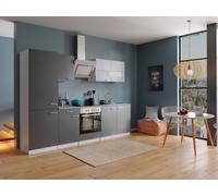 Cucina attrezzata cucinino Bianco Grigio Malia 270 CM