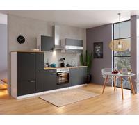 Cucina attrezzata cucinino Bianco Nere Malia 300 CM