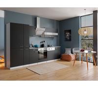 Cucina attrezzata cucinino Bianco Neri Malia 310 CM