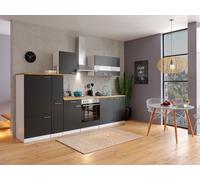 Cucina attrezzata cucinino Bianco Nero Malia 300 CM respekta