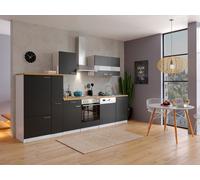 Cucina attrezzata cucinino Bianco Nero Malia 310 CM respekta