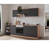Cucina attrezzata cucinino Faggio Grigio Gerda 210 CM respekta